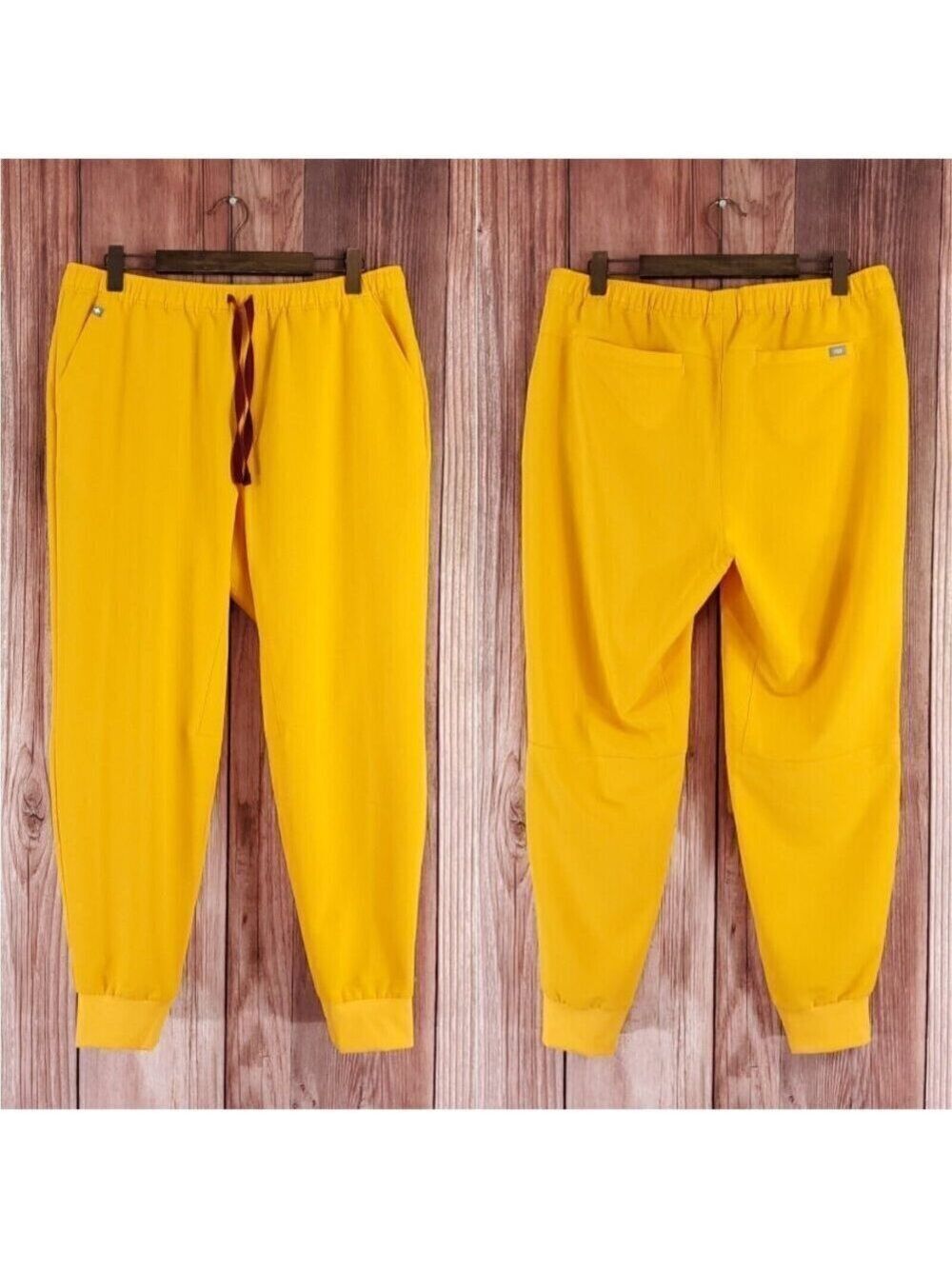 Figs Mens Size XL Tansen Scrub Pants Joggers Limited Edition Emergency Yellow